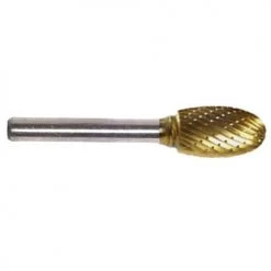 Champion Titanium Coated Solid Carbide Die Grinder Burs Oval Shape Small SE1
