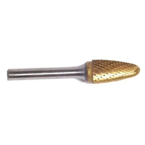 Champion Titanium Coated 3/8" x 3/4" Solid Carbide Die Grinder Burs Tree w/Radius SF3-IPAC 3 Champion Titanium Coated 3/8" x 3/4" Solid Carbide Die Grinder Burs Tree w/Radius SF3-IPAC