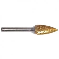 Champion Titanium Coated 3/8" x 3/4" Solid Carbide Die Grinder Burs Tree Pointed SG3-IPAC