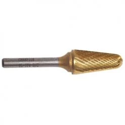 Champion Titanium Coated 3/8" x 1-1/16" Solid Carbide Die Grinder Burs 14 Degree Taper SL3-IPAC